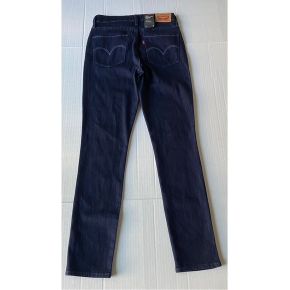 LEVIS 721 High Rise Skinny Ankle Jeans Womens Size 6 Short W28 x L28 Dark Wash - Picture 3 of 14